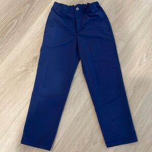 Boys Under Armour golf pants, navy, size 7, like new condition.